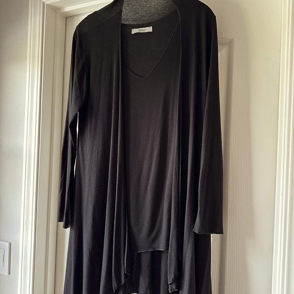Be Fun long twin set black size S
